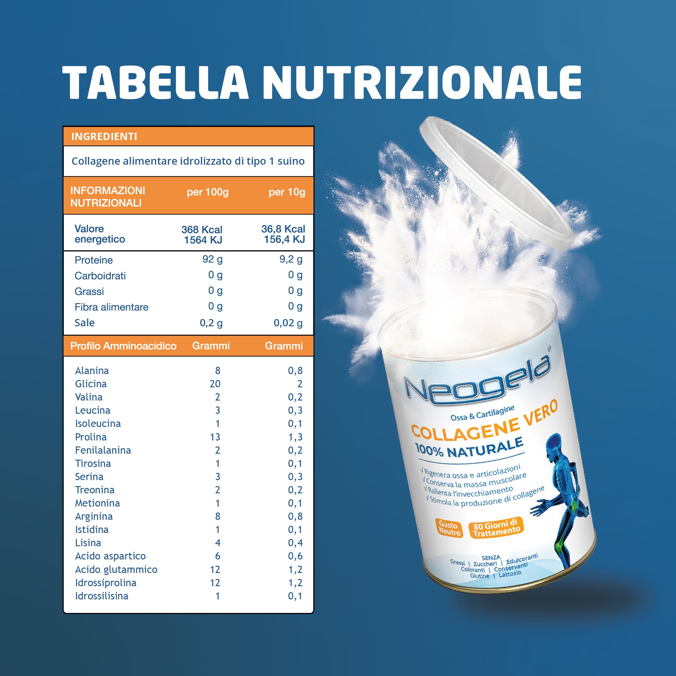 Neogela Barattolo - Collagene 400 GR