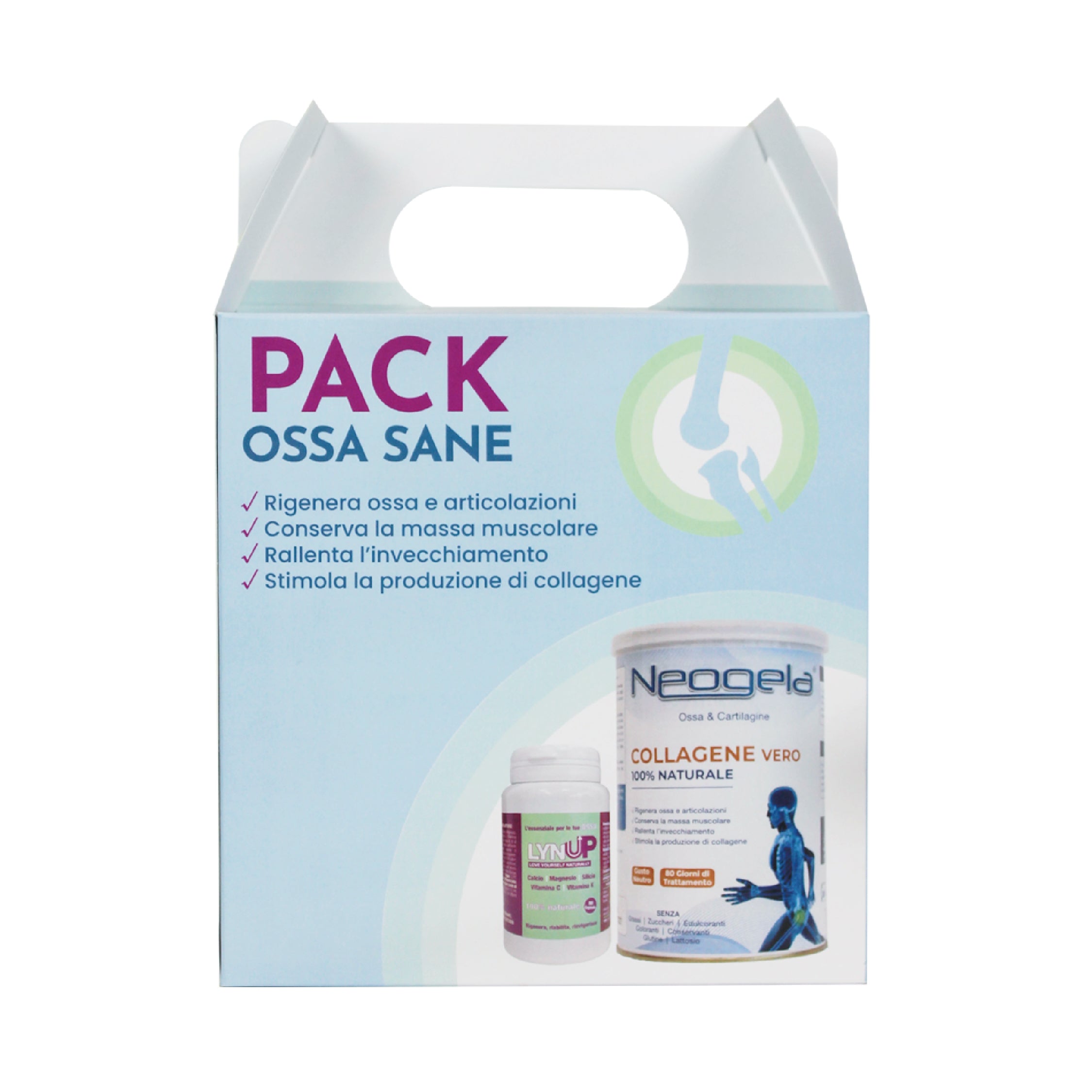 Pack Ossa Sane - 1 Neogela collagene + 1 Lynup vitamine e minerali