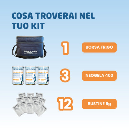 3 Neogela + 12 Buste + Borsa frigo